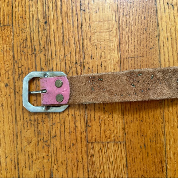 Jeff Gallea Rafi’s Vine Belt in Pink Leather Size M - Picture 3 of 5